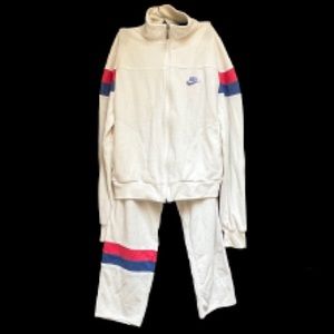 Authentic Vintage Nike M  color block warm Jacket & Pants Set Pink Blue White